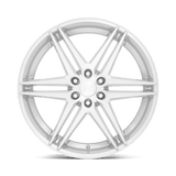 24X10 DUB 1PC S270 DIRTY DOG SILVER W/ BRUSHED FACE 6X139.7
