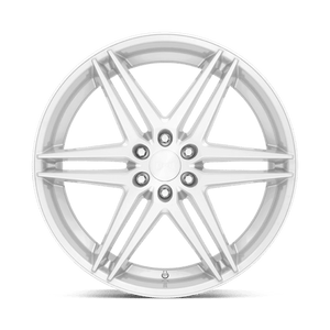 24X10 DUB 1PC S270 DIRTY DOG SILVER W/ BRUSHED FACE 6X139.7