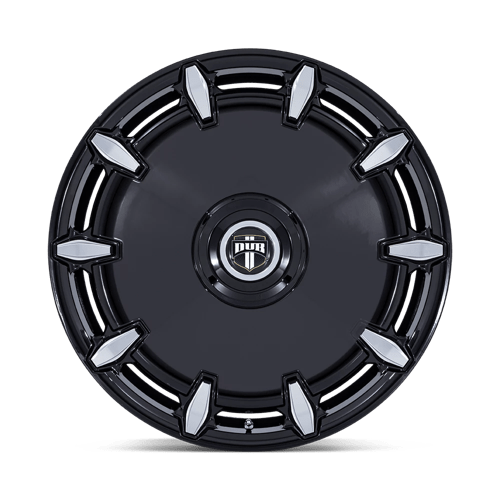 24X9 DUB 1PC DC271 CHEEF GLOSS BLACK MILLED 5X115/5X120
