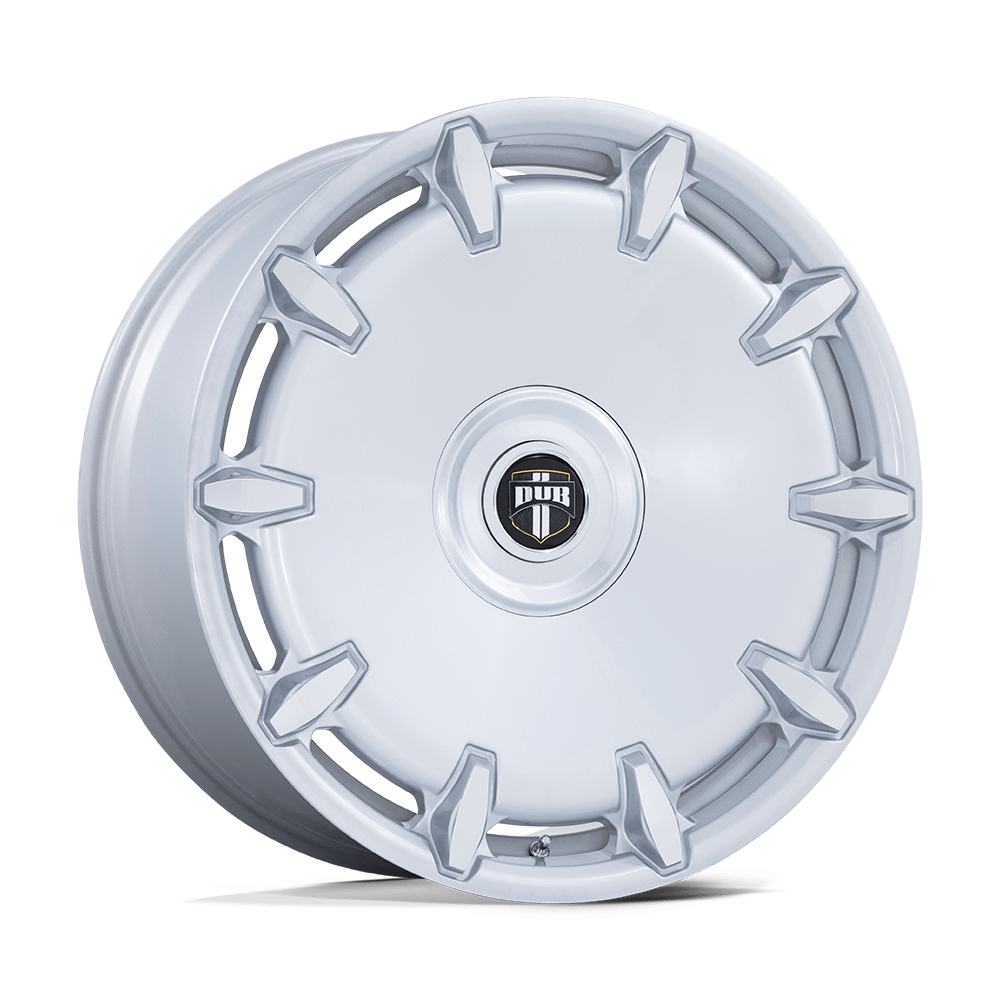 24X9 DUB 1PC DC271 CHEEF SILVER MACHINED 5X115/5X120