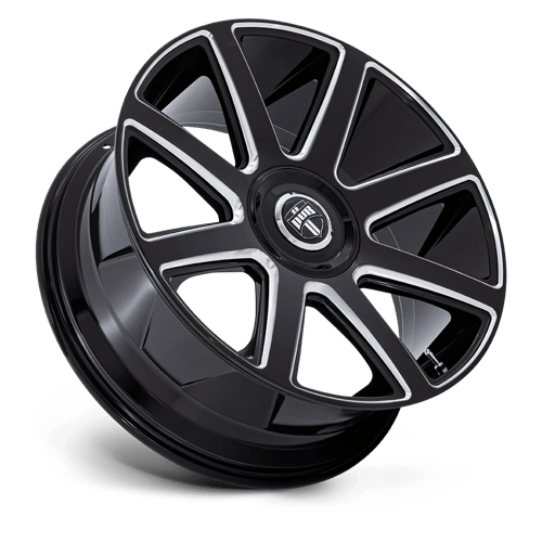 24X9 DUB 1PC DC273 PULL GLOSS BLACK MILLED 5X115/5X120