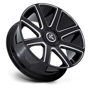 24X10 DUB 1PC DC273 PULL GLOSS BLACK MILLED 5X115/5X120