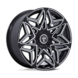 24X9 DUB 1PC DC274 ANOMALY GLOSS BLACK MILLED 5X115/5X120
