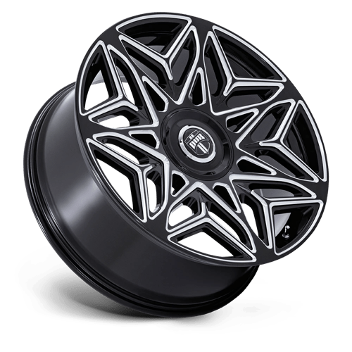 22X9 DUB 1PC DC274 ANOMALY GLOSS BLACK MILLED 5X115/5X120