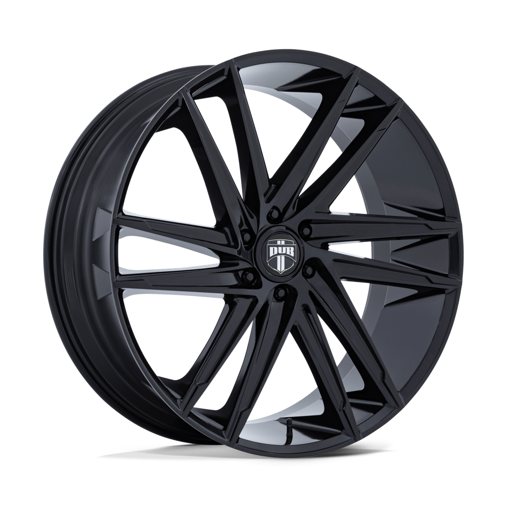 24X10 DUB 1PC DC275 BLAZE GLOSS BLACK 6X135