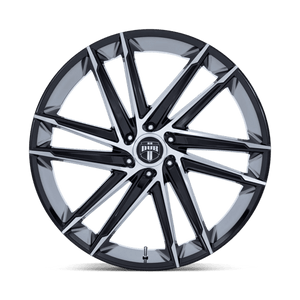 24X10 DUB 1PC DC275 BLAZE GLOSS BLACK W/ MACHINED FACE 6X139.7