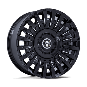 22X9 DUB 1PC DC272 HONCHO GLOSS BLACK MILLED BLANK