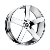 22X9.5 DUB 1PC S115 BALLER CHROME PLATED 5X115