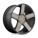 24X10 DUB 1PC S116 BALLER MATTE BLACK DOUBLE DARK TINT 6X139.7