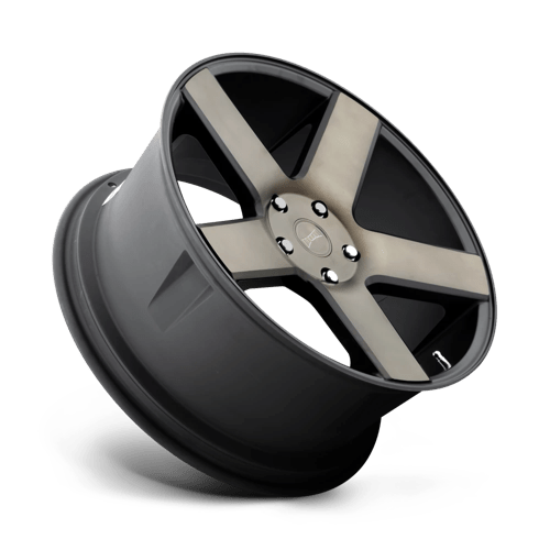 24X10 DUB 1PC S116 BALLER MATTE BLACK DOUBLE DARK TINT 6X139.7