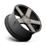 24X10 DUB 1PC S116 BALLER MATTE BLACK DOUBLE DARK TINT 6X139.7