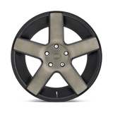 24X10 DUB 1PC S116 BALLER MATTE BLACK DOUBLE DARK TINT 5X127