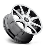 24X9.5 DUB 1PC S111 PUSH CHROME PLATED 6X135/6X139.7