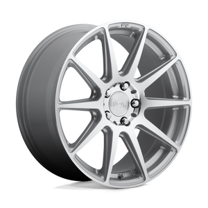 20X10 Niche 1PC M146 ESSEN GLOSS SILVER MACHINED 5X114.3