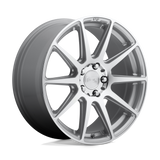 18X8 Niche 1PC M146 ESSEN GLOSS SILVER MACHINED 5X114.3