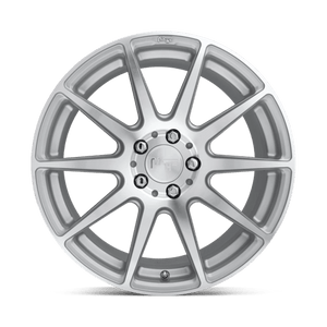 19X8.5 Niche 1PC M146 ESSEN GLOSS SILVER MACHINED 5X112