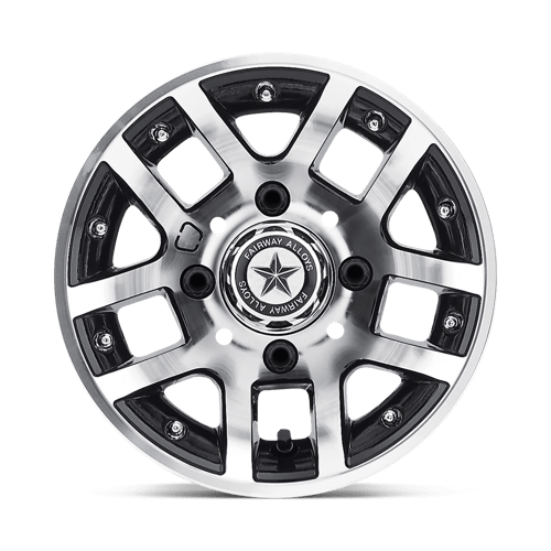 10X7 Fairway Alloys FA121 ILLUSION MACHINED GLOSS BLACK 4X101.6