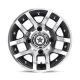 10X7 Fairway Alloys FA121 ILLUSION MACHINED GLOSS BLACK 4X101.6