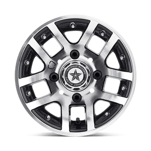 10X7 Fairway Alloys FA121 ILLUSION MACHINED GLOSS BLACK 4X101.6