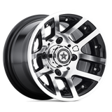 10X7 Fairway Alloys FA121 ILLUSION MACHINED GLOSS BLACK 4X101.6