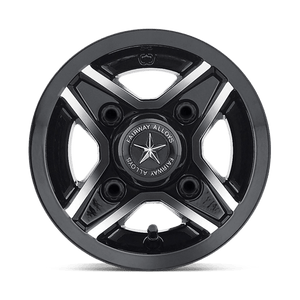 8X7 Fairway Alloys FA127 DIVOT GLOSS BLACK MACHINED 4X101.6