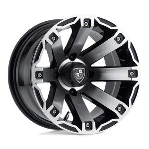 12X7 Fairway Alloys FA143 RAGE MACHINED GLOSS BLACK 4X101.6