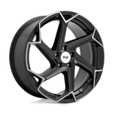 20X9 Niche 1PC M255 FLASH GLOSS BLACK BRUSHED 5X115