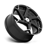 20X9 Niche 1PC M255 FLASH GLOSS BLACK BRUSHED 5X115