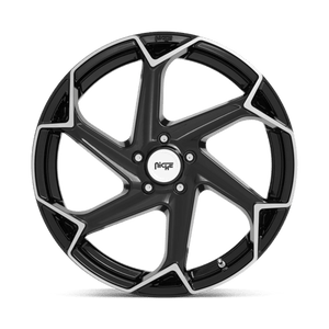 20X10.5 Niche 1PC M255 FLASH GLOSS BLACK BRUSHED 5X120