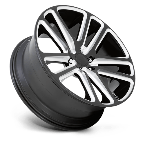 22X9.5 DUB 1PC S255 FLEX GLOSS BLACK MILLED 6X135