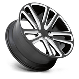 24X10 DUB 1PC S255 FLEX GLOSS BLACK MILLED 5X127