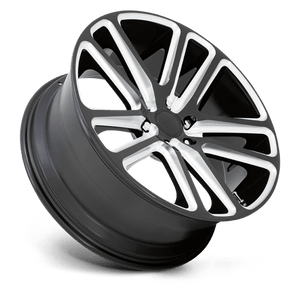 24X10 DUB 1PC S255 FLEX GLOSS BLACK MILLED 6X135