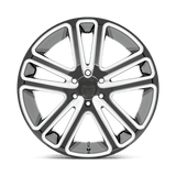 22X9.5 DUB 1PC S255 FLEX GLOSS BLACK MILLED 5X127