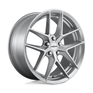 18X8.5 Rotiform R133 FLG GLOSS SILVER 5X108
