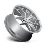 18X8.5 Rotiform R133 FLG GLOSS SILVER 5X108