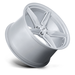 19X11 Foose 1PC F174 CF8 GLOSS SILVER 5X114.3