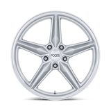 19X9.5 Foose 1PC F174 CF8 GLOSS SILVER 5X120