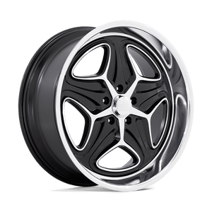 22X9 Foose 1PC F171 MERLOT GLOSS BLACK MACHINED 5X120.65