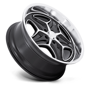 22X10.5 Foose 1PC F171 MERLOT GLOSS BLACK MACHINED 5X120.65
