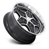 22X10.5 Foose 1PC F171 MERLOT GLOSS BLACK MACHINED 5X127