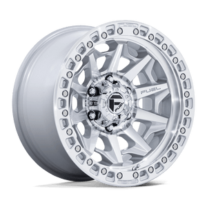 20X9 Fuel 1PC D883 COVERT RIMS - SILVER W/ MACHINED FACE 6X139.7