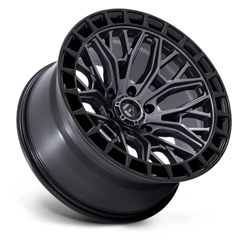 22X9.5 Fuel 1PC FC869 SIGMA RIMS - MATTE GUNMETAL W/ M-BLK LIP 6X139.7