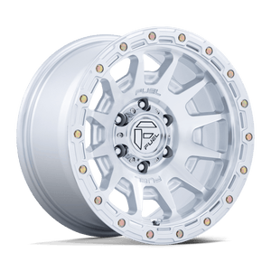 18X9 Fuel 1PC FC884 FORTRESS RIMS - GLOSS SILVER W/ MACHINED FACE 6X114.3