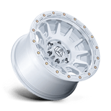 18X9 Fuel 1PC FC884 FORTRESS RIMS - GLOSS SILVER W/ MACHINED FACE 6X114.3