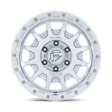 17X8.5 Fuel 1PC FC884 FORTRESS RIMS -  GLOSS SILVER W/ MACHINED FACE 6X114.3