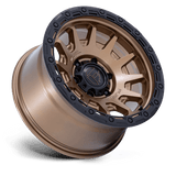 18X9 Fuel 1PC FC884 FORTRESS RIMS - MATTE BRONZE W GLOSS BLACK LIP 6X114.3