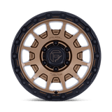 18X9 Fuel 1PC FC884 FORTRESS RIMS - MATTE BRONZE W GLOSS BLACK LIP 6X114.3
