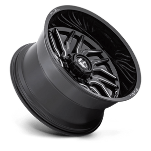 20X10 Fuel 1PC D807 HURRICANE RIMS - GLOSS BLACK MILLED 8X165.1