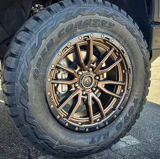 20X10 Fuel 1PC D681 REBEL RIMS - MATTE BRONZE BLACK BEAD RING 6X139.7