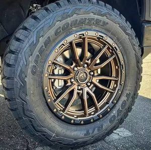 20X10 Fuel 1PC D681 REBEL RIMS - MATTE BRONZE BLACK BEAD RING 6X139.7